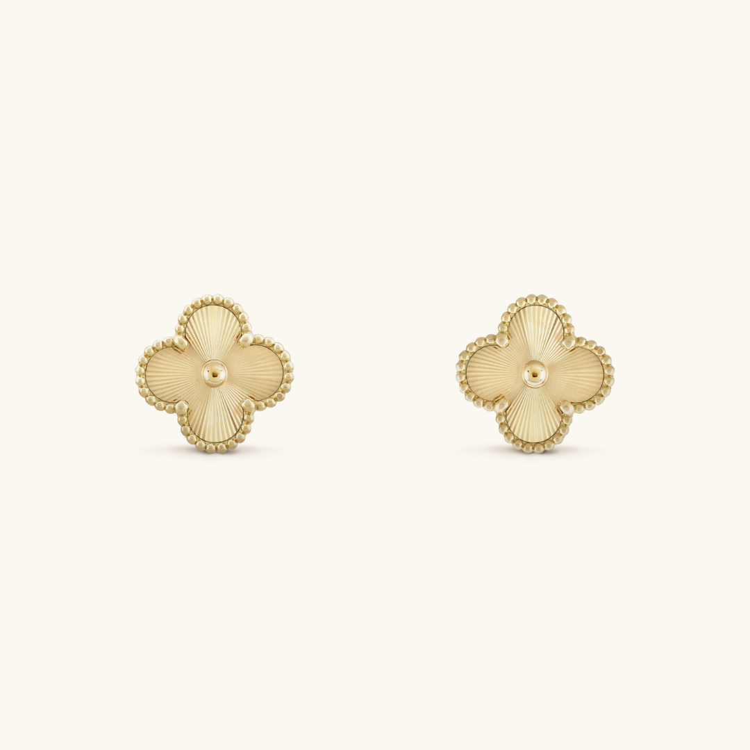 Clover Gld Earrings