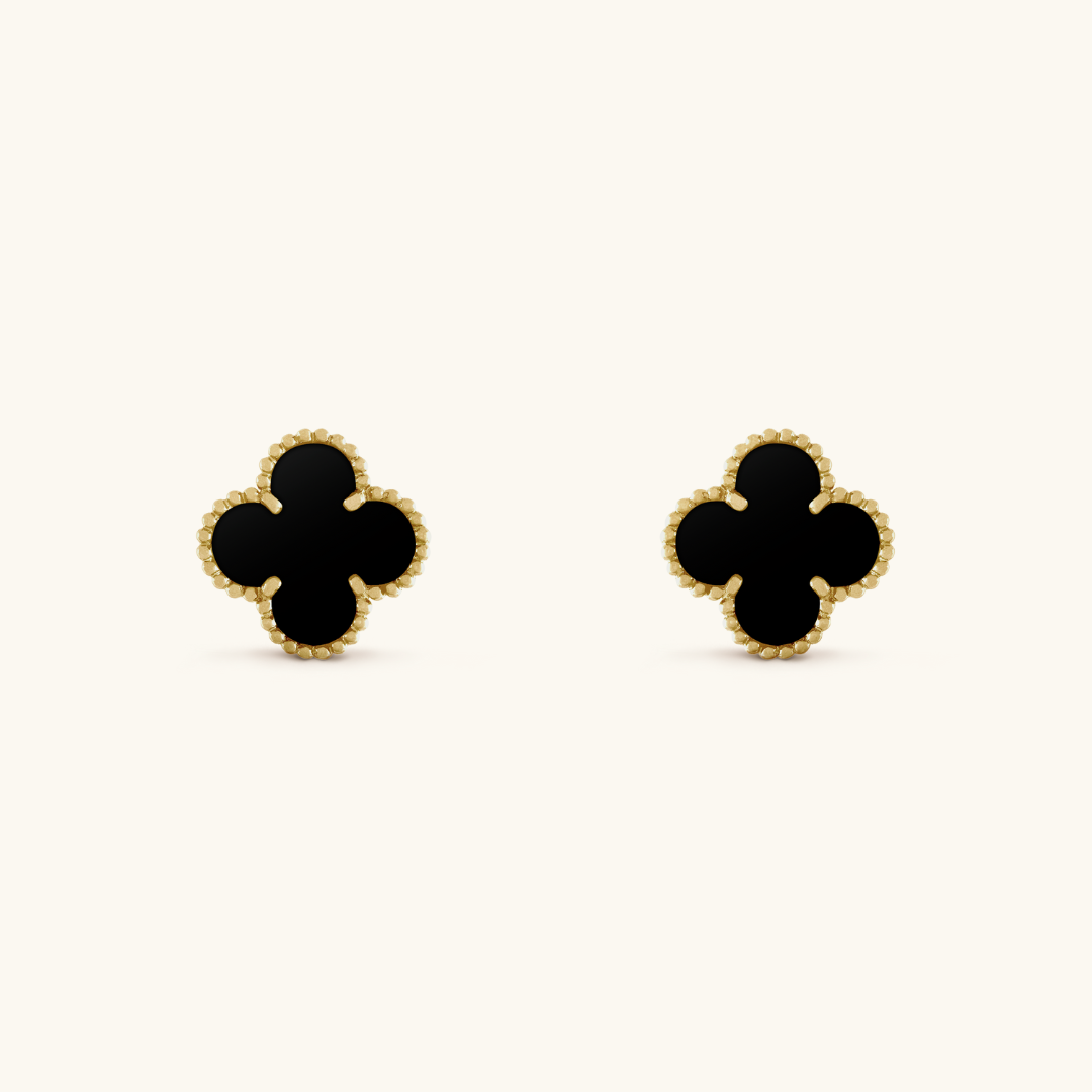 Clover Blk Earrings
