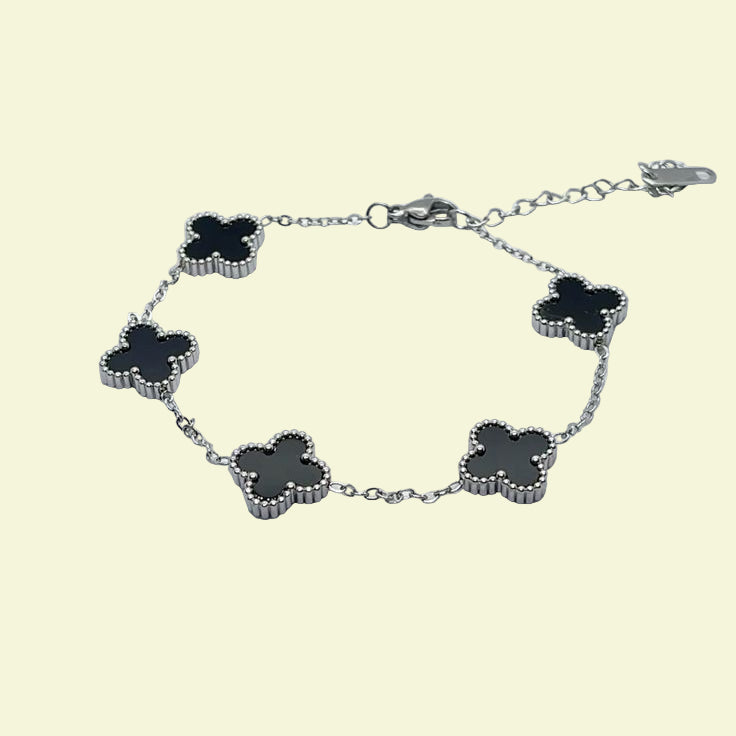 Clover Silver Black
