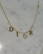Gold CR Necklace