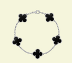 Clover Silver Black